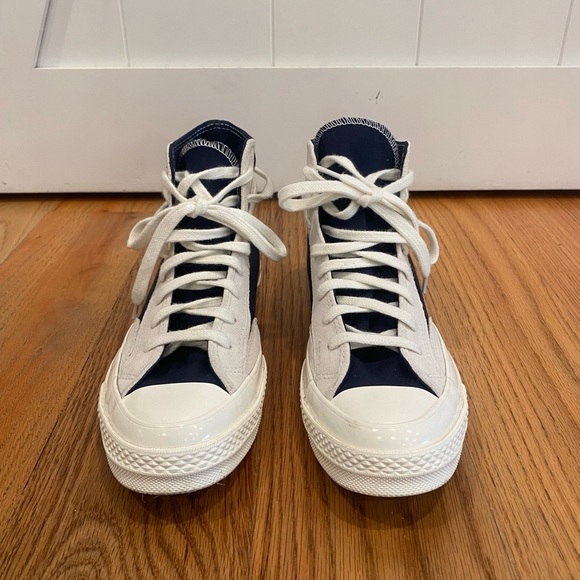 Converse Navy and White High-Top Sneakers - Picture 3 of 8